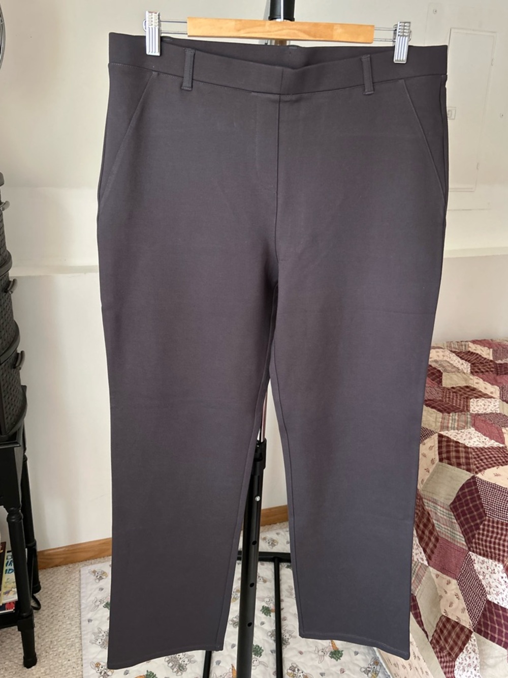 Quince Ultra Stretch Ponte Straight Leg Pants XL